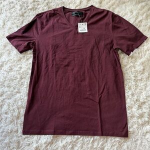 Men's Zara Burgundy T-Shirt